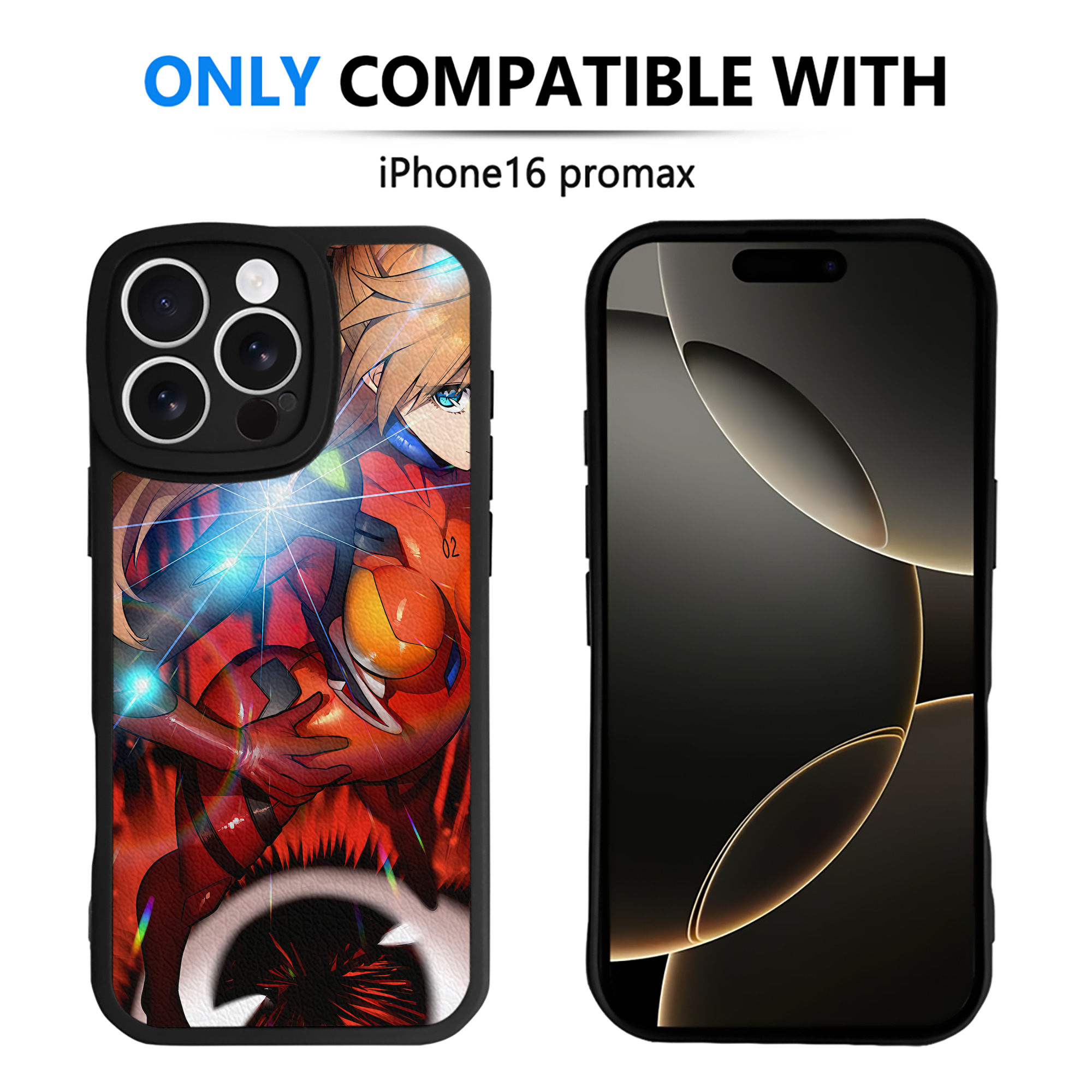 （画像用） EVA 新世紀エヴァンゲリオン 【iPhone 16シリーズ対応】シリコンスマホケース（レザー調） 材質：シリコン